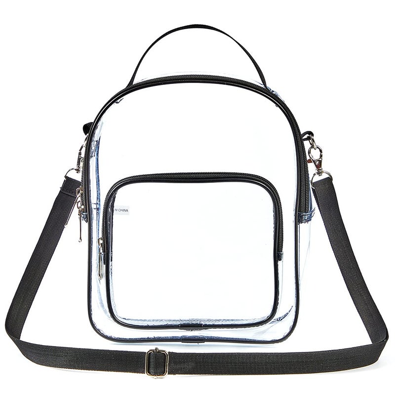 Edraco Clear Crossbody Purse Bag, Stadium Approved Clear Tote Bag with Strap for Concert, Sports Games One Size - Image 5